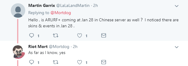 Riot设计师更推:无限乱斗1月29日将在国服上线 Riot设计师更推:无限乱斗1月29日将在国服上线