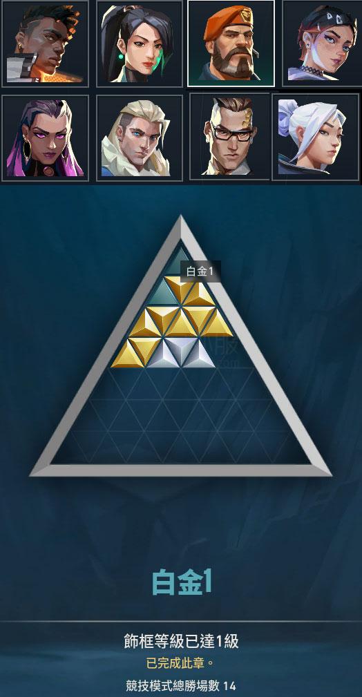 【US365-美服】V25-1赛季：铂金一 后续无段位 全新无皮段位号 可改名